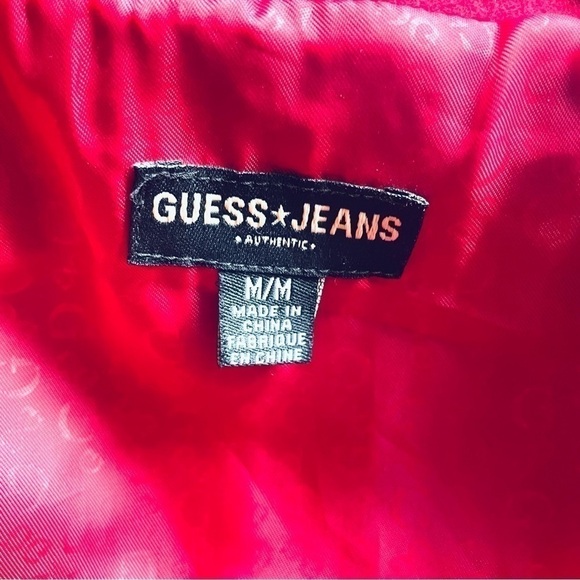 ๐ฅ Guess Jeans Red Wool Peacoat โ Women's Size M Jacket Coat. - Picture 8 of 11